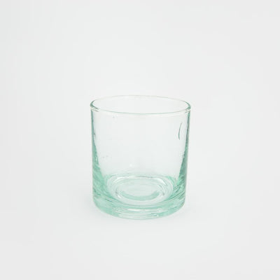 100% recyceltes Glas Whiskyglas – Casa Eurabia, Türkis, Marokko, mundgeblasenes Glas, recyceltes Glas, Durchmesser: 7,5 cm