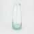 100% recyceltes Glas Wasserkaraffe – Casa Eurabia, Türkis, Marokko, mundgeblasenes Glas, recyceltes Glas, Durchmesser: Oben 4,5 Unten 8,5 cm