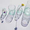 100% recyceltes Glas Vase  – Casa Eurabia, Türkis, Marokko, mundgeblasenes Glas, recyceltes Glas, Durchmesser: 12 cm