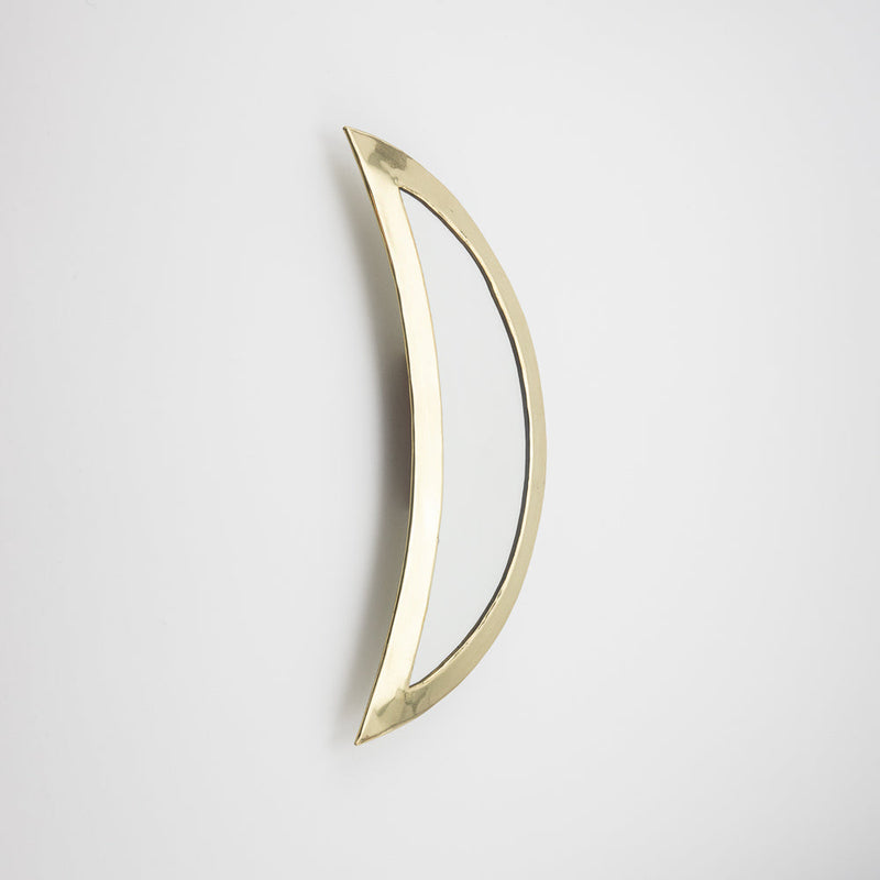 Messing Spiegel – Casa Eurabia, gold, Marokko, mond, metallrand, schlichtes design, minimalismus 