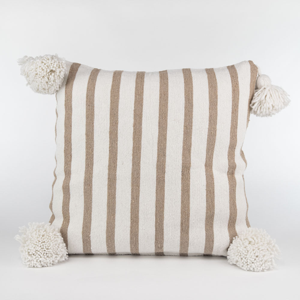 Boho Kissen – Peurtito - Wolle, Baumwolle, Rohbaumwolle, casa eurabia, Marokko, marokkanisches kelimkissen, bohemian design