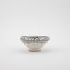 Keramik Dippschälchen – Casa Eurabia, grau-weiß, Marokko,  Durchmesser: 10 cm