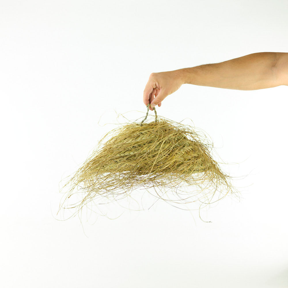 Strandgras Lampe  – Casa Eurabia, natur , Marokko, marokkanisch,beach club, ethno, boho, Ø 40 cm, H 15 cm