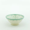 Keramik Müslischale – Casa Eurabia, türkis, weiß, Ø 16 cm, H 8 cm, marokkanische Keramik, Design