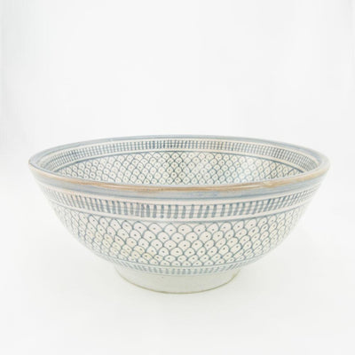 Keramik Salatschüssel – Casa Eurabia, grau , Ø 30 cm, H 13 cm, marokkanische Keramik, Design