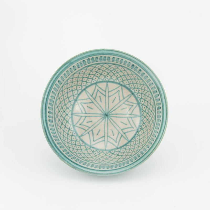 Keramik Müslischale – Casa Eurabia, türkis, Ø 18 cm, H 9 cm, marokkanische Keramik, Design