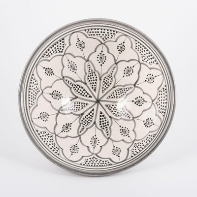 Salatschüssel – Marrakesch – Ø 30 cm - casa eurabia, marokkanische Keramik, Marokko, Boho Stil, handgearbeitete, bio