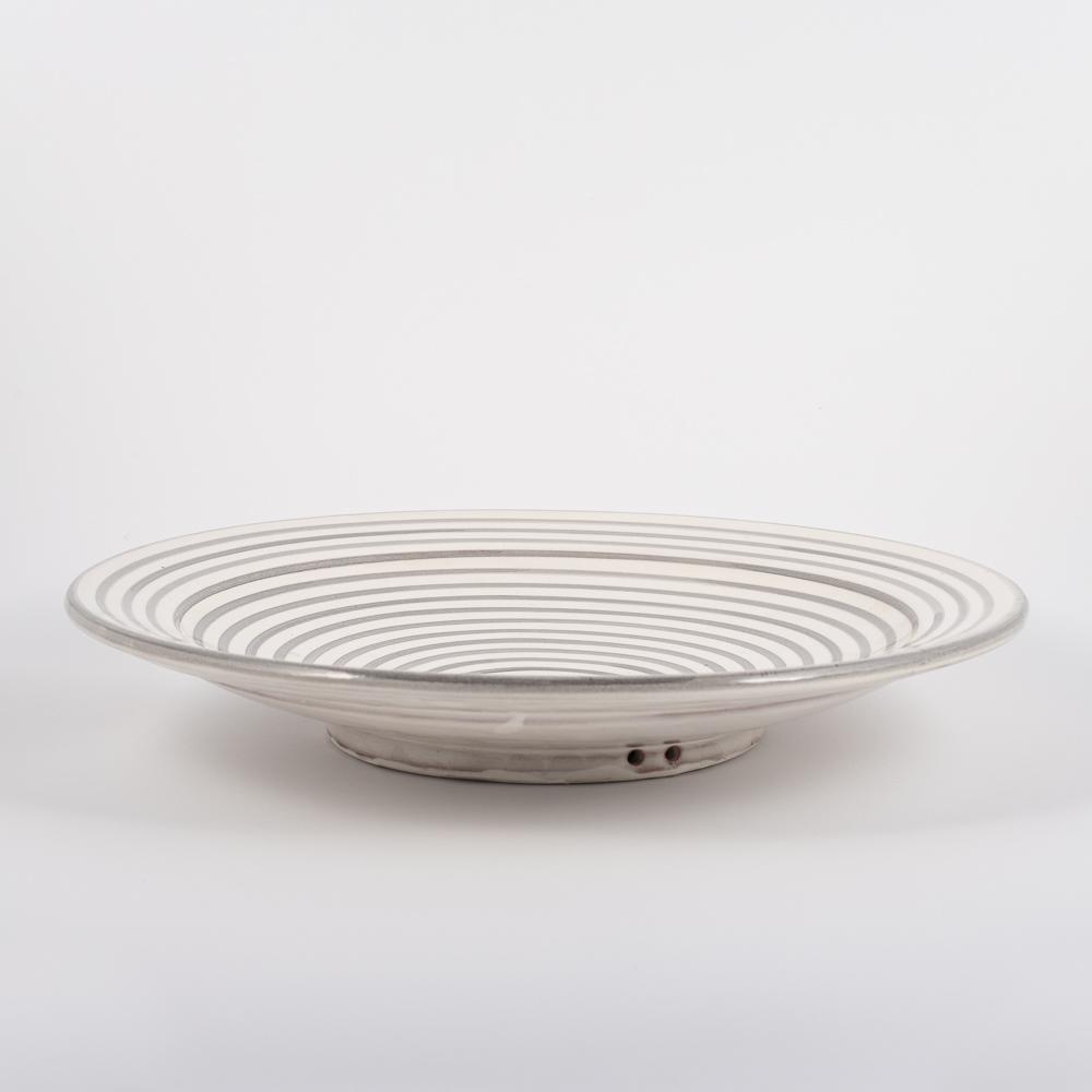 Servierteller  – Marin – Ø 30 cm - casa eurabia, marokkanische Keramik, Marokko, Boho Stil, handgearbeitete, bio