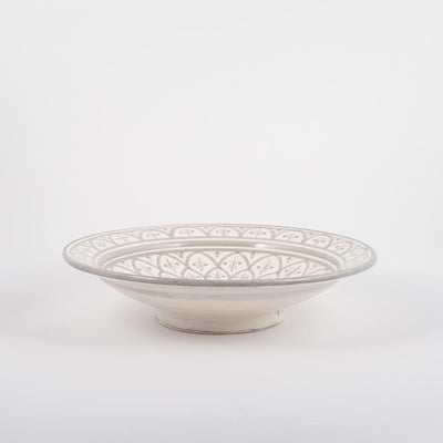 Servierteller  – Marrakesch – Ø 26 cm - casa eurabia, marokkanische Keramik, Marokko, Boho Stil, handgearbeitete, bio