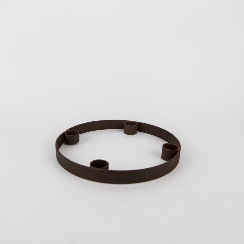 Eisen Kerzenständer – Casa Eurabia, braun, Marokko, Durchmesser: 28 cm