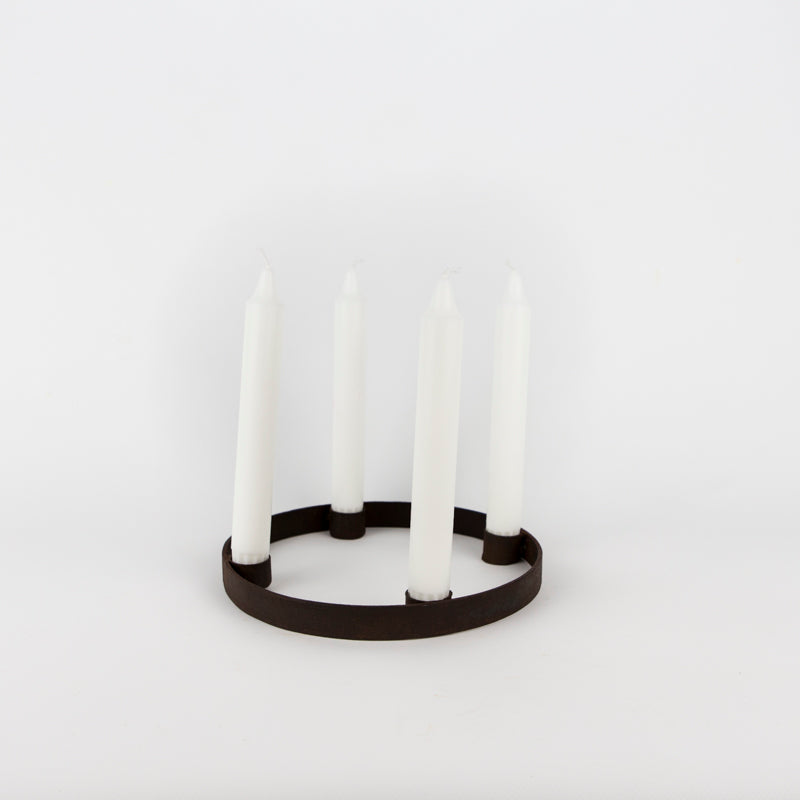 Eisen Kerzenständer – Casa Eurabia, braun, Marokko, Durchmesser: 28 cm