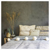 Boho Kissen – Casa Eurabia, weiß, beige, L 50 cm, B 30 cm, H 10 cm, Wolle, Baumwolle, Rohbaumwolle, Marokko, Design