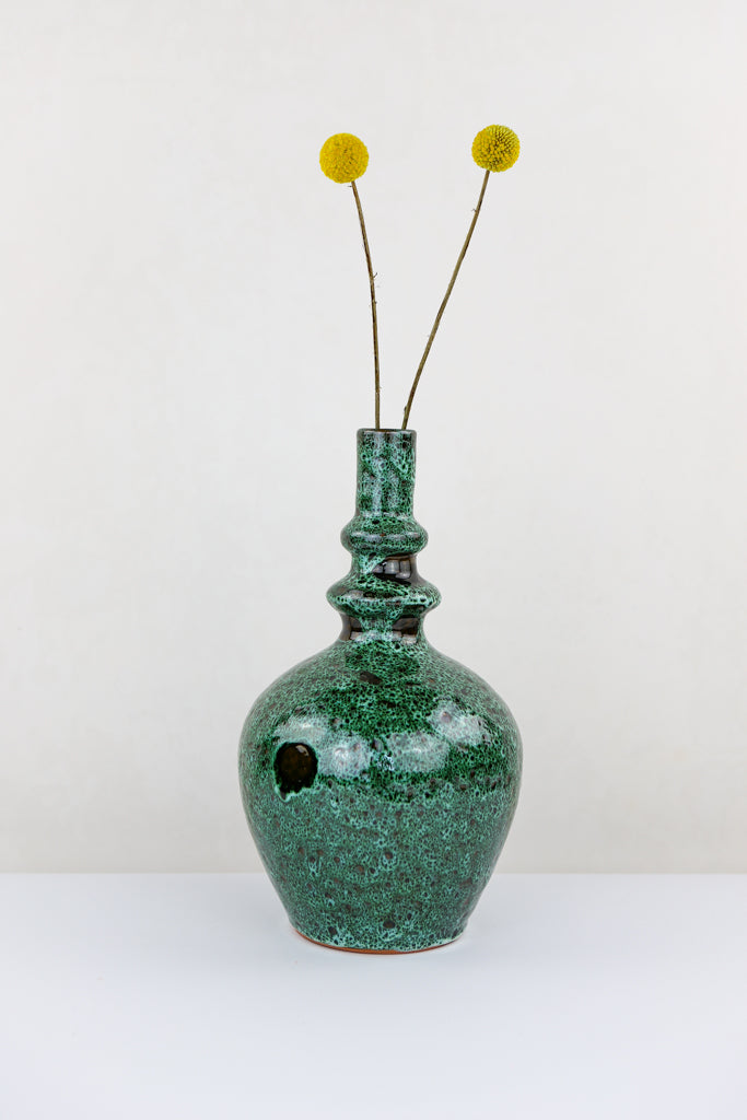 Keramik Vase – Casa Eurabia, grün, Marokko, marokkanische vase, designer vase, kunst vase, trockenblumen, Höhe: 30 cm
