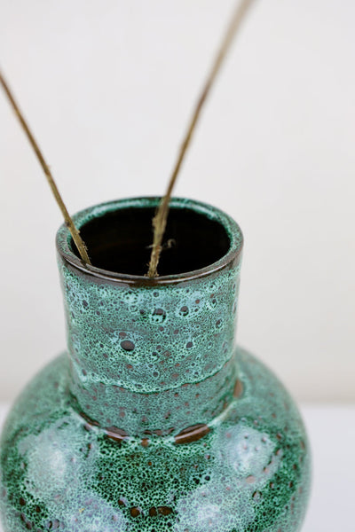 Keramik Vase – Casa Eurabia, grün, Marokko, marokkanische vase, designer vase, kunst vase, trockenblumen, Höhe: 26 cm