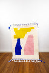 Teppich – Beni Ourain – Bauhaus, Marokko, ethno, kelim, marokkanisch, design rug, L 130 cm, B 90 cm