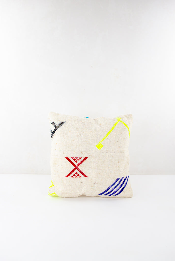 Kissen – Boho – Hiscaguan, Marokko, ethno, kelim, marokkanisch, design kissen, L 40 cm, B 40 cm, H 8 cm