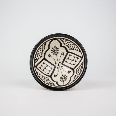 Keramik Müslischale – Casa Eurabia, schwarz-weiß, Durchmesser: 13 cm