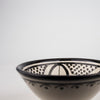 Müslischale – Marrakesch – Ø 13 cm, schwarz-weiß, marokkanische Keramik, casa eurabia