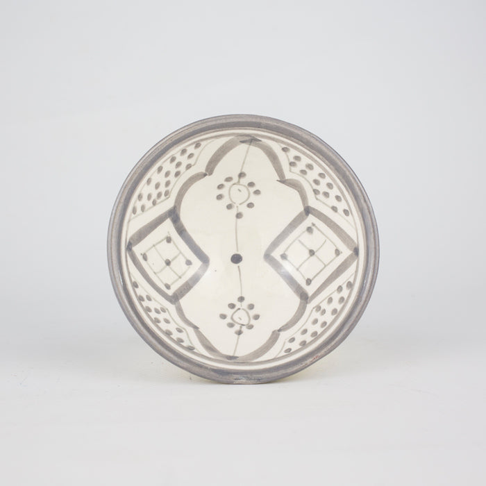 Müslischale, Marrakesch, Durchmesser: 11 cm, grau, marokkanische Keramik, casa eurabia