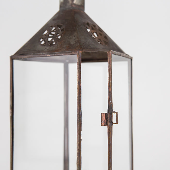 Metall, Klarglas Laterne – Casa Eurabia, braun, Marokko, Durchmesser: 10 cm