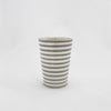 Keramik Becher – Casa Eurabia, grau, weiß, Ø 8 cm, H 10,5cm, marokkanische Keramik, Design