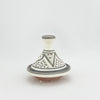 Keramik Dose – Casa Eurabia, grau, weiß, Ø 10 cm, H 12 cm, marokkanische Keramik, Design