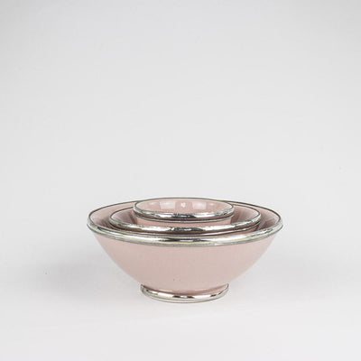 Müslischale Keramik, Metall – Casa Eurabia, beige, Ø 13 cm, H 7 cm, marokkanische Keramik, Design