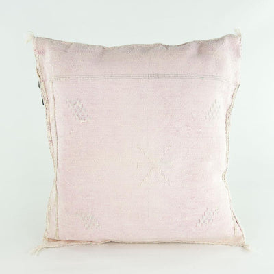 Kaktusseide Kissen – Casa Eurabia, hellrosa, grau, L 44 cm, B 38 cm, H 10 cm, Kaktusseide, Marokko, Design