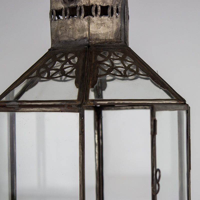 Metall, Glas Laterne – Casa Eurabia, braun, Marokko, Durchmesser: 17 cm