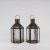 Metall, Klarglas Laterne, orient laterne, lampe, – Casa Eurabia, braun, Marokko, Durchmesser: 8,5 cm