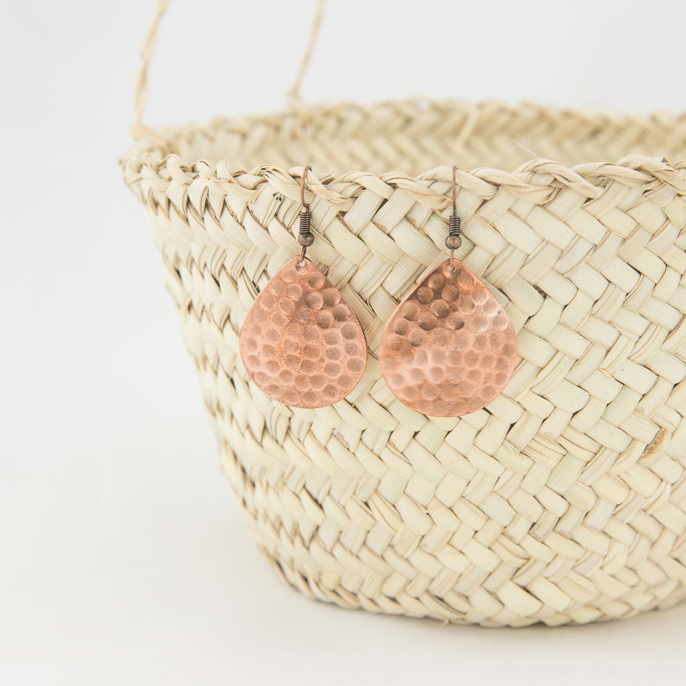 Ohrringe Kupfer – Casa Eurabia, kupfer, Ø 3 cm, Design