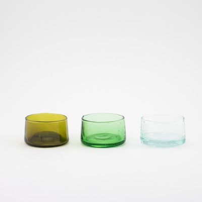 Dippschälchen – Casa Eurabia, grün, Marokko, mundgeblasen, recyceltes glas, Durchmesser: 5,5 cm