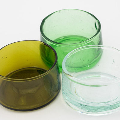 Dippschälchen – Casa Eurabia, grün, Marokko, mundgeblasen, recyceltes glas, Durchmesser: 5,5 cm