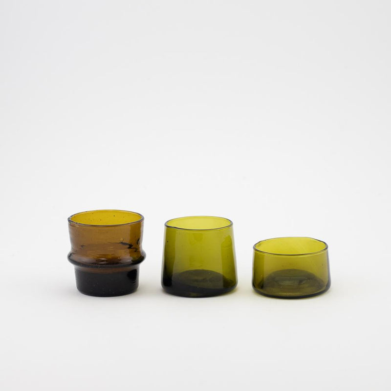 Teelicht – Casa Eurabia, braun, Marokko, mundgeblasen, recyceltes glas, Durchmesser: 5,5 cm