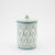 Keramik Dose – Casa Eurabia, türkis-weiß, Marokko, Durchmesser: 11 cm