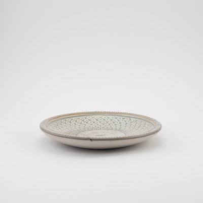 Keramik Teller – Casa Eurabia, grau-weiß, Marokko, Durchmesser: 22 cm