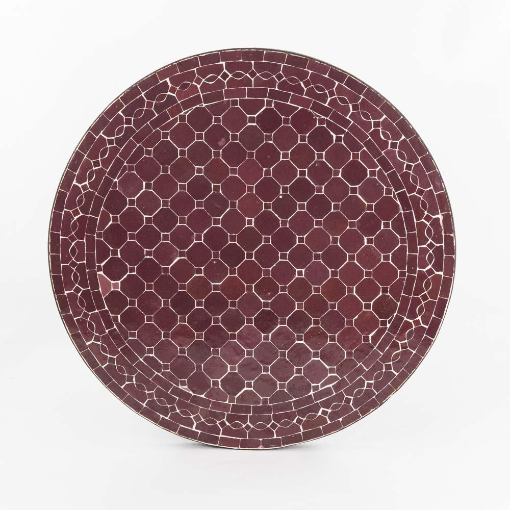 Mosaiktisch – Casa Eurabia, rot, Ø 60 cm, H 75 cm, Marokko, design