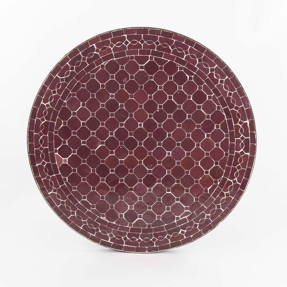 Mosaiktisch – Casa Eurabia, rot, Ø 60 cm, H 75 cm, Marokko, design