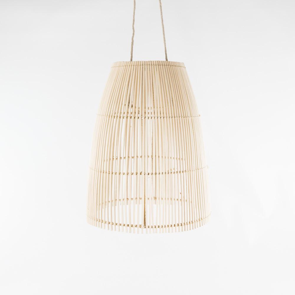 Rattanlampe – Casa Eurabia, natur, Ø 25 cm, H 32 cm, Rattan, Marokko, Boho, Design