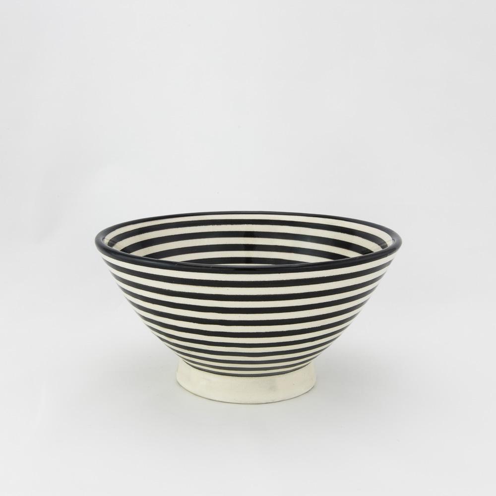 Salatschüssel  – Marin  – Ø 26 cm - casa eurabia, marokkanische Keramik, Marokko, Boho Stil, handgearbeitete, bio