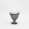 Keramik Eierbecher – Casa Eurabia, schwarz, weiß, Ø 5 cm, H 6 cm, marokkanische Keramik, Design