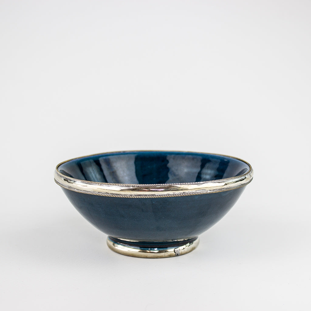 Müslischale – Safi – Ø 13 cm, casa eurabia, marokkanische keramik, petrol