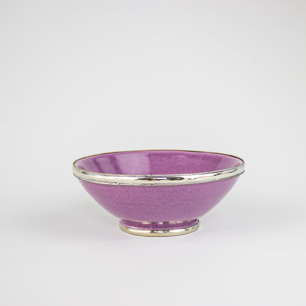 Müslischale – Safi – Ø 13 cm, casa eurabia, marokkanische keramik, malve