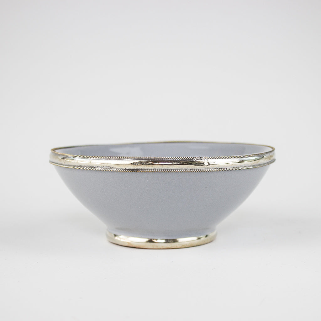 Müslischale – Safi – Ø 13 cm, casa eurabia, marokkanische keramik, grau