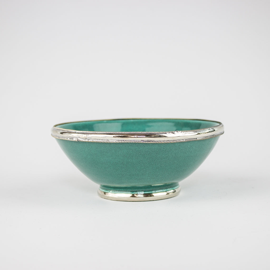 Müslischale – Safi – Ø 13 cm, casa eurabia, marokkanische keramik, türkis