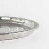 Tablett legiertes Kupfer – Casa Eurabia, silber, Ø 50 cm, H 4 cm, Marokko, antik, Design